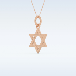 Star Shaped Moissanite Necklace – in 14K/18K Gold