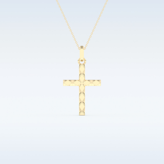 Cross Shaped Moissanite Necklace – in 14K/18K Gold