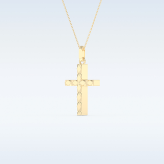 Cross Shaped Moissanite Necklace – in 14K/18K Gold