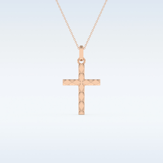 Cross Shaped Moissanite Necklace – in 14K/18K Gold
