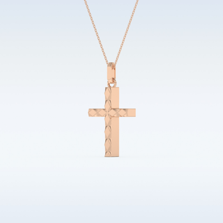 Cross Shaped Moissanite Necklace – in 14K/18K Gold