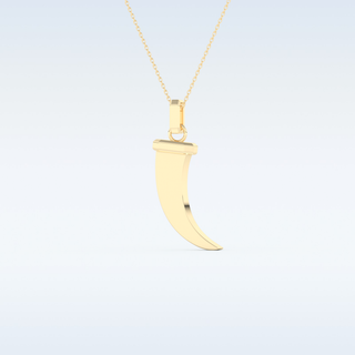 Trunk Shaped Moissanite Necklace – in 14K/18K Gold