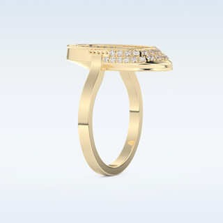 Multi Stones Style Wedding Band with 0.383 CT Round Cut Moissanite