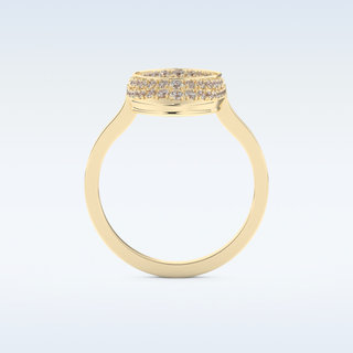 Multi Stones Style Wedding Band with 0.383 CT Round Cut Moissanite