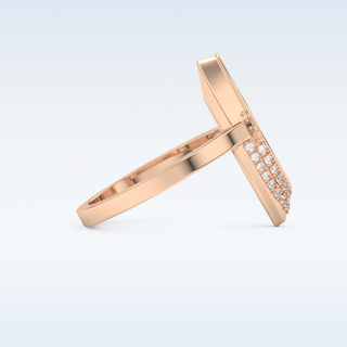 Multi Stones Style Wedding Band with 0.383 CT Round Cut Moissanite