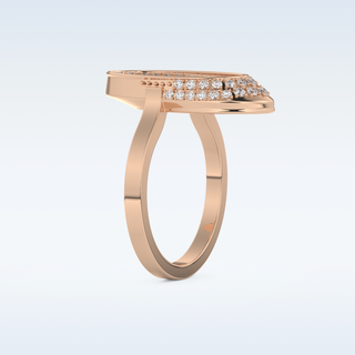 Multi Stones Style Wedding Band with 0.383 CT Round Cut Moissanite