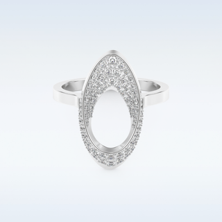 Multi Stones Style Wedding Band with 0.383 CT Round Cut Moissanite