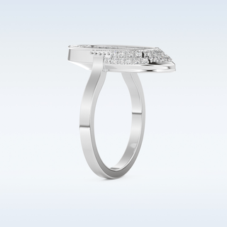 Multi Stones Style Wedding Band with 0.383 CT Round Cut Moissanite