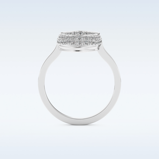 Multi Stones Style Wedding Band with 0.383 CT Round Cut Moissanite