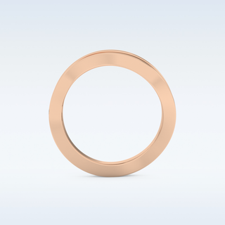 Multi Stones and Curved Design Wedding Band with 0.754 CT Round Cut Moissanite