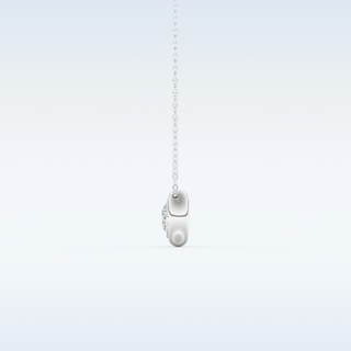 Bezel Solitaire Moissanite Necklace – 0.28 CT Round Cut in 14K/18K Gold (Copy)