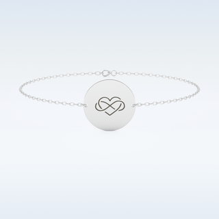 Custom Bracelet – Text in gold & silver 1