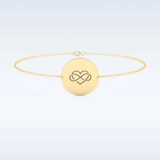 Custom Bracelet – Text in gold & silver 9