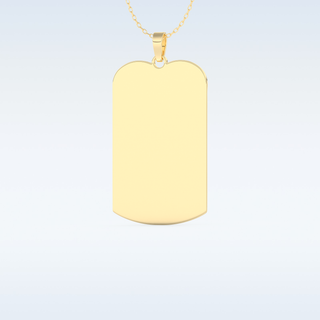 Name and Image Engraved Pendant in Solid Gold or Silver 9