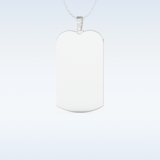 Name and Image Engraved Pendant in Solid Gold or Silver 4