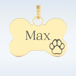 Custom Keychain – Text in gold & silver 6