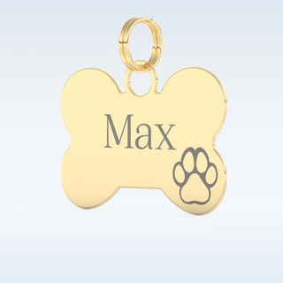 Custom Keychain – Text in gold & silver 7