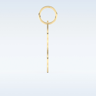 Custom Keychain – Text in gold & silver 8