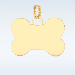 Custom Keychain – Text in gold & silver 9