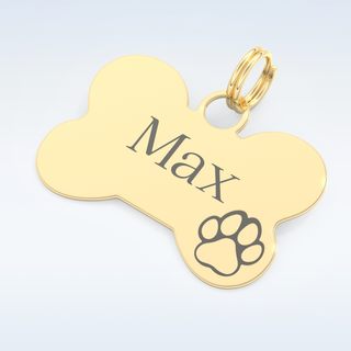 Custom Keychain – Text in gold & silver 10