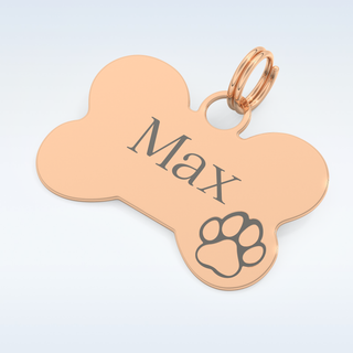 Custom Keychain – Text in gold & silver 15