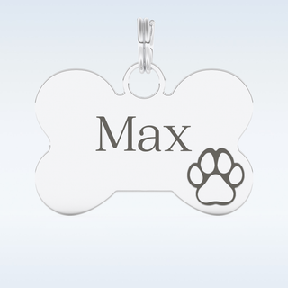 Custom Keychain – Text in gold & silver 1