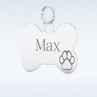 Custom Keychain – Text in gold & silver 2