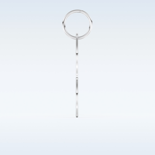 Custom Keychain – Text in gold & silver 3