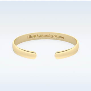 Custom Bracelet – Text in gold & silver 4