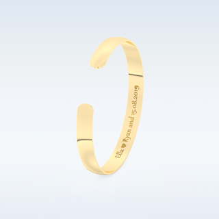 Custom Bracelet – Text in gold & silver 6