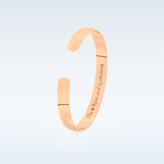 Custom Bracelet – Text in gold & silver 9