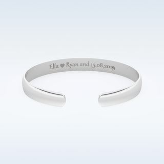 Custom Bracelet – Text in gold & silver 1