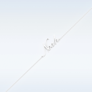 Custom Bracelet – Text in gold & silver 3