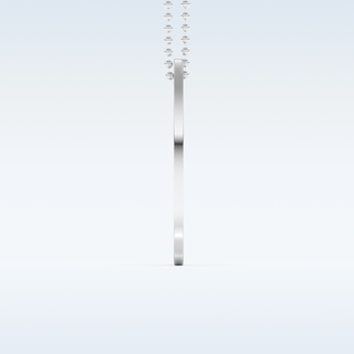 Name and Fingerprint Engraved Pendant in Solid Gold or Silver 3