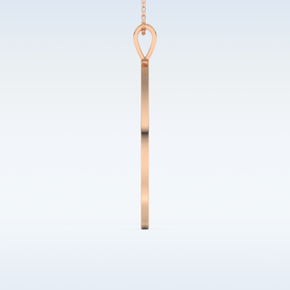 Name and Fingerprint Engraved Pendant in Solid Gold or Silver 13