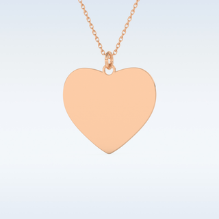 Name and Image Engraved Pendant in Solid Gold or Silver 14