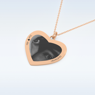 Name and Image Engraved Pendant in Solid Gold or Silver 15