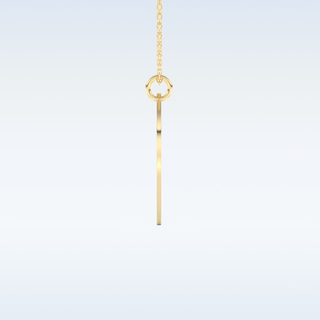 Name and Image Engraved Pendant in Solid Gold or Silver 7