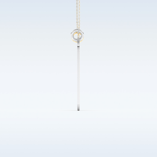 Name Engraved Puzzled Heart Necklace Pendant in Solid Gold or Silver 8