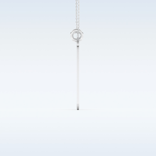 Name Engraved Puzzled Heart Necklace Pendant in Solid Gold or Silver 3