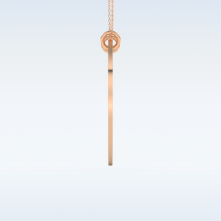 Name Engraved Puzzled Heart Necklace Pendant in Solid Gold or Silver 8