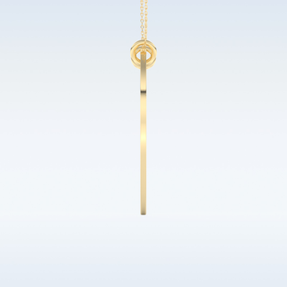 Name Engraved Puzzled Heart Necklace Pendant in Solid Gold or Silver 13