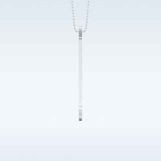 Name and Fingerprint Engraved Pendant in Solid Gold or Silver 3