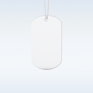 Name and Fingerprint Engraved Pendant in Solid Gold or Silver 4