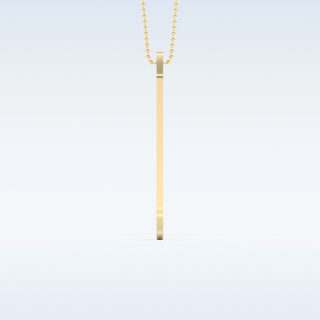 Name and Fingerprint Engraved Pendant in Solid Gold or Silver 9