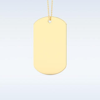 Name and Fingerprint Engraved Pendant in Solid Gold or Silver 10