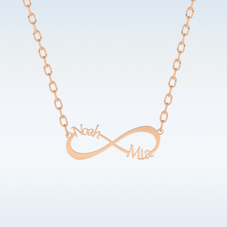 Name Engraved Infinity Pendant in Solid Gold or Silver 11