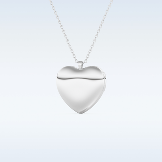 Image Engraved Heart Shape Pendant in Solid Gold or Silver 4