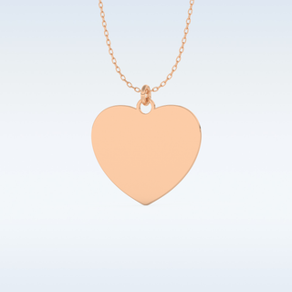 Name and FingerPrint Engraved Pendant in Solid Gold or Silver 14