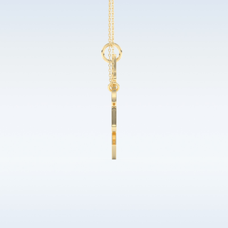 Name Engraved Puzzled Heart Necklace Pendant in Solid Gold or Silver 13